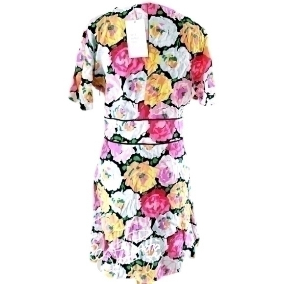 💥NWT💥 ZARA FLORAL MINI DRESS SZ L - Picture 5 of 6